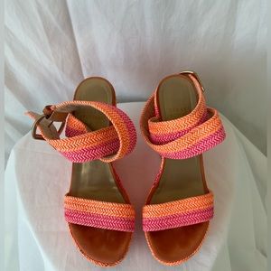 Stuart Weitzman Wedges Sandals. Size 5.5